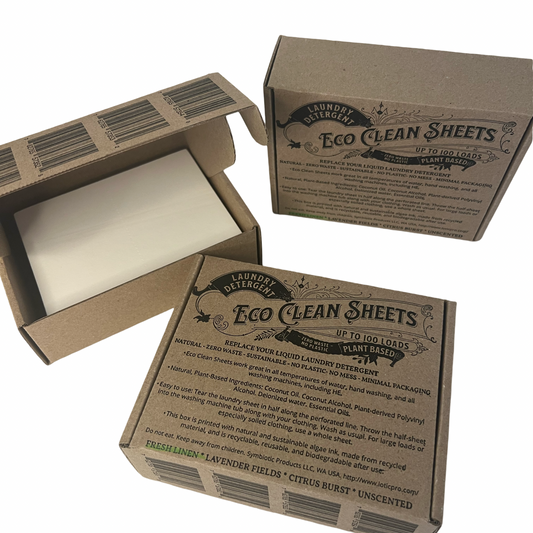 Eco Clean Concentrated Laundry Detergent Sheets- 100 loads - Fresh Linen